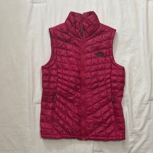 The North Face Red Quilted Vest